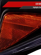 Spec-D Switchback LED C-Bar Projector Headlights (Matte Black Housing/Clear Lens) Toyota Tacoma 2016-2023                                     - 2LHP-TAC16JM-TM - Image 6