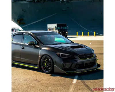 Spec-D Sti Projector Headlights Drl Led Bar Glossy Black Housing Smoked Lens Switchback And Sequential Turn Signal Subaru WRX 2015-2021 - 2LHP-WRX15G-SQ-TM