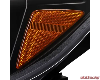 Spec-D Sti Projector Headlights Drl Led Bar Matte Black Housing Clear Lens Switchback And Sequential Turn Signal Subaru WRX 2015-2021 - 2LHP-WRX15JM-SQ-TM
