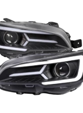 Spec-D Sti Projector Headlights Drl Led Bar Matte Black Housing Clear Lens Switchback And Sequential Turn Signal Subaru WRX 2015-2021                                     - 2LHP-WRX15JM-SQ-TM - Image 11