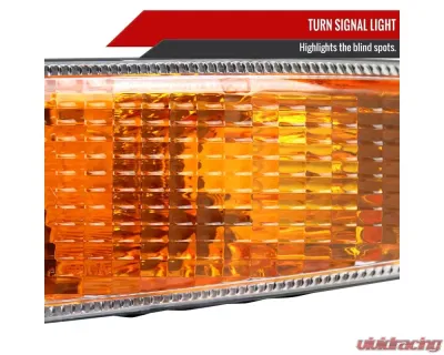 Spec-D Factory Style Turn Signal Bumper Lights (Chrome Housing/Clear Lens)  GMC Sierra | Yukon 1999-2007 - 2LB-DEN00-RO