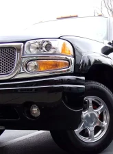 Spec-D Factory Style Turn Signal Bumper Lights (Chrome Housing/Clear Lens)  GMC Sierra | Yukon 1999-2007                                     - 2LB-DEN00-RO - Image 9