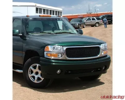 Spec-D Factory Style Turn Signal Bumper Lights (Chrome Housing/Clear Lens)  GMC Sierra | Yukon 1999-2007 - 2LB-DEN00-RO