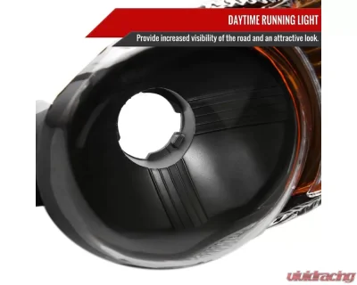 Spec-D Factory Style Turn Signal Bumper Lights Matte Black Housing/Clear Lens GMC Sierra | Sierra Classic | Yukon XL Denali 1999-2007 - 2LB-DEN00JM-RO