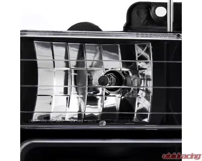 Spec-D Factory Style Headlights w/ Bumper & Corner Lights (Matte Black Housing/Clear Lens) Chevrolet 1994-1998 - 2LBCLH-C1094JM-TM