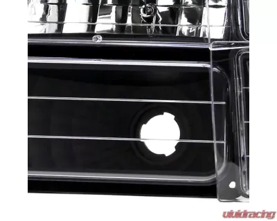 Spec-D Factory Style Headlights w/ Bumper & Corner Lights (Matte Black Housing/Clear Lens) Chevrolet 1994-1998 - 2LBCLH-C1094JM-TM