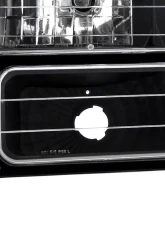 Spec-D Factory Style Headlights w/ Bumper & Corner Lights (Matte Black Housing/Clear Lens) Chevrolet 1994-1998                                     - 2LBCLH-C1094JM-TM - Image 5