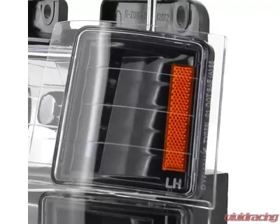 Spec-D Factory Style Headlights w/ Bumper & Corner Lights (Matte Black Housing/Clear Lens) Chevrolet 1994-1998 - 2LBCLH-C1094JM-TM