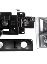 Spec-D Factory Style Headlights w/ Bumper & Corner Lights (Matte Black Housing/Clear Lens) Chevrolet 1994-1998                                     - 2LBCLH-C1094JM-TM - Image 7