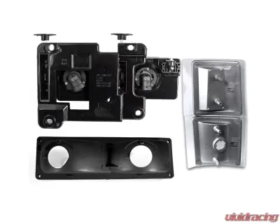 Spec-D Factory Style Headlights w/ Bumper & Corner Lights (Matte Black Housing/Clear Lens) Chevrolet 1994-1998 - 2LBCLH-C1094JM-TM