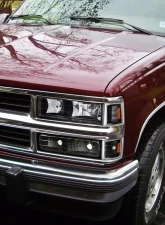 Spec-D Factory Style Headlights w/ Bumper & Corner Lights (Matte Black Housing/Clear Lens) Chevrolet 1994-1998                                     - 2LBCLH-C1094JM-TM - Image 8