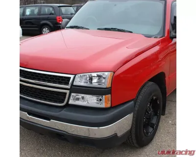 Spec-D LED Bar Factory Style Headlights (Chrome Housing/Clear lens) Chevrolet Silverado | Avalanche 2002-2007 - 2LBLH-SIV03-G3-GO