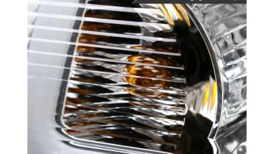 Spec-D LED Bar Factory Style Headlights w/ Amber Corner Lamp (Chrome Housing/Clear Lens)  Ford Ranger 2001-2011                                     - 2LCLH-RAN01-G3-GO - Image 5