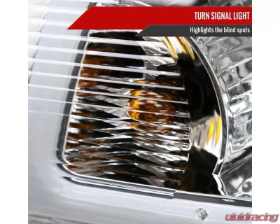 Spec-D LED Bar Factory Style Headlights w/ Amber Corner Lamp (Chrome Housing/Clear Lens)  Ford Ranger 2001-2011 - 2LCLH-RAN01-G3-GO