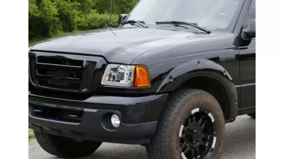 Spec-D LED Bar Factory Style Headlights w/ Amber Corner Lamp (Chrome Housing/Clear Lens)  Ford Ranger 2001-2011                                     - 2LCLH-RAN01-G3-GO - Image 9