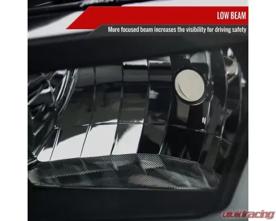 Spec-D Switchback Sequential LED Bar Factory Style Headlights (Matte Black Housing/Smoked Lens) Dodge Charger 2006-2010 - 2LH-CHG05SM-G3-RS