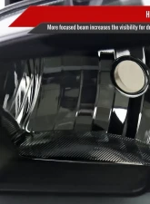 Spec-D Switchback Sequential LED Bar Factory Style Headlights (Matte Black Housing/Smoked Lens) Dodge Charger 2006-2010                                     - 2LH-CHG05SM-G3-RS - Image 4