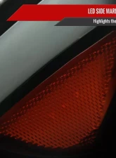 Spec-D Switchback Sequential LED Bar Factory Style Headlights (Matte Black Housing/Smoked Lens) Dodge Charger 2006-2010                                     - 2LH-CHG05SM-G3-RS - Image 6