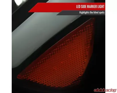 Spec-D Switchback Sequential LED Bar Factory Style Headlights (Matte Black Housing/Smoked Lens) Dodge Charger 2006-2010 - 2LH-CHG05SM-G3-RS