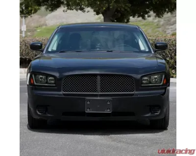 Spec-D Switchback Sequential LED Bar Factory Style Headlights (Matte Black Housing/Smoked Lens) Dodge Charger 2006-2010 - 2LH-CHG05SM-G3-RS