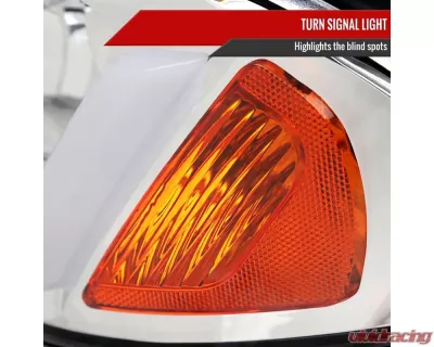 Spec-D LED Bar Factory Style Headlights Chrome Housing/Clear Lens Chevrolet Impala 2000-2005 - 2LH-IPA00-G3-RS