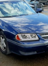 Spec-D LED Bar Factory Style Headlights Chrome Housing/Clear Lens Chevrolet Impala 2000-2005                                     - 2LH-IPA00-G3-RS - Image 9