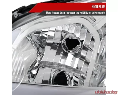 Spec-D Switchback Sequential Signal LED Bar Factory Style Headlights (Chrome Housing/Clear Lens) Chevrolet Impala | Monte Carlo 2006-2016 - 2LH-IPA06-G3-RS