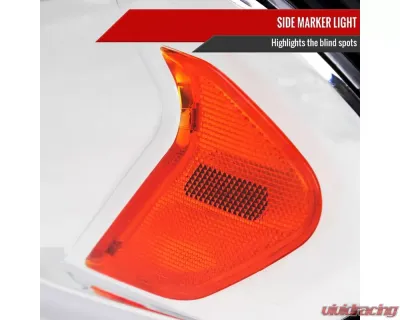 Spec-D Switchback Sequential Signal LED Bar Factory Style Headlights (Chrome Housing/Clear Lens) Chevrolet Impala | Monte Carlo 2006-2016 - 2LH-IPA06-G3-RS