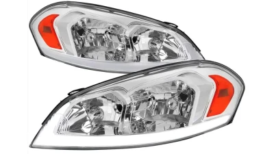 Spec-D Switchback Sequential Signal LED Bar Factory Style Headlights (Chrome Housing/Clear Lens) Chevrolet Impala | Monte Carlo 2006-2016                                     - 2LH-IPA06-G3-RS - Image 10