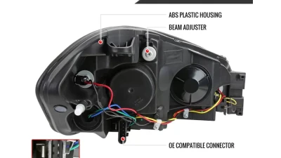 Spec-D Switchback Sequential Signal LED Bar Factory Style Headlights (Chrome Housing/Clear Lens) Chevrolet Impala | Monte Carlo 2006-2016                                     - 2LH-IPA06-G3-RS - Image 7