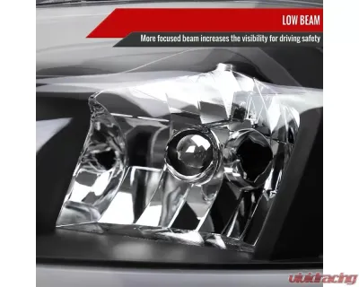 Spec-D Switchback Sequential Signal LED Bar Factory Style Headlights (Matte Black Housing/Clear Lens) Chevrolet Impala | Monte Carlo 2006-2016 - 2LH-IPA06JM-G3-RS