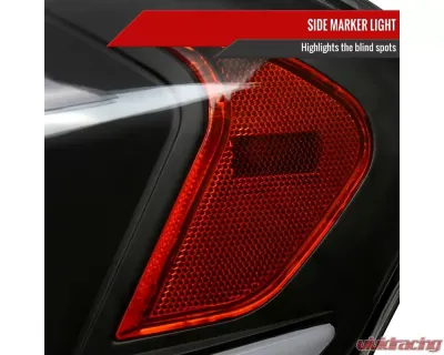 Spec-D Switchback Sequential Signal LED Bar Factory Style Headlights (Matte Black Housing/Clear Lens) Chevrolet Impala | Monte Carlo 2006-2016 - 2LH-IPA06JM-G3-RS