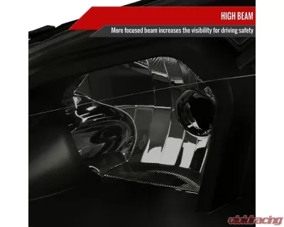 Spec-D Switchback Sequential Signal LED Bar Factory Style Headlights (Matte Black Housing/Smoked Lens) Chevrolet Impala | Monte Carlo 2006-2015 - 2LH-IPA06SM-G3-RS