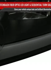 Spec-D Switchback Sequential Signal LED Bar Factory Style Headlights (Matte Black Housing/Smoked Lens) Chevrolet Impala | Monte Carlo 2006-2015                                     - 2LH-IPA06SM-G3-RS - Image 5