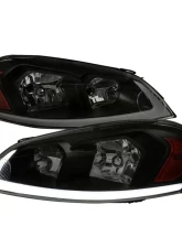 Spec-D Switchback Sequential Signal LED Bar Factory Style Headlights (Matte Black Housing/Smoked Lens) Chevrolet Impala | Monte Carlo 2006-2015                                     - 2LH-IPA06SM-G3-RS - Image 10