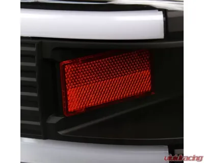 Spec-D Dual LED Bar Factory Style Headlights (Matte Black Housing/Clear Lens) Dodge Ram 1994-2002 - 2LH-RAM94JM-G3-RS