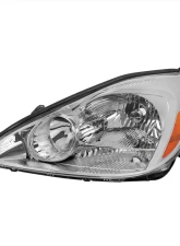 Spec-D Driver/Left Side Factory Style Headlights w/ Amber Reflector (Chrome Housing/Clear Lens) Toyota Sienna 2004-2005                                     - 2LH-SNA04-L-GO - Image 10