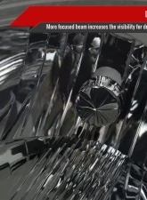 Spec-D Factory Style Headlights w/ Amber Reflector (Chrome Housing/Smoked Lens) Toyota Sienna 2004-2005                                     - 2LH-SNA04G-GO - Image 3