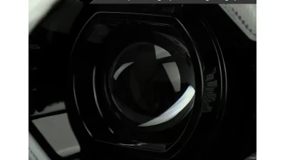 Spec-D Full LED Projector Headlights w/ Sequential LED Turn Signal (Matte Black Housing/Smoked Lens) Toyota FJ Cruiser 2007-2014                                     - 2LHE-FJ07SM-SQ-RS - Image 4