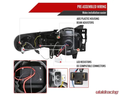 Spec-D Full LED Projector Headlights with Sequential LED Turn Signal Matte Black Housing/Smoke Lens Toyota FJ Cruiser 2007-2014 for 2007-2014 Toyota FJ Cruiser 2LHE-FJ07SM-SQ-RS | Vivid Racing Spec-D Full LED Projector Headlights with Sequential LED Turn Signal Matte Black Housing/Smoke Lens Toyota FJ Cruiser 2007-2014 for 2007-2014 Toyota FJ Cruiser 2LHE-FJ07SM-SQ-RS | Vivid Racing
