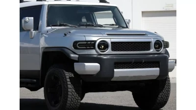 Spec-D Full LED Projector Headlights w/ Sequential LED Turn Signal (Matte Black Housing/Smoked Lens) Toyota FJ Cruiser 2007-2014                                     - 2LHE-FJ07SM-SQ-RS - Image 9