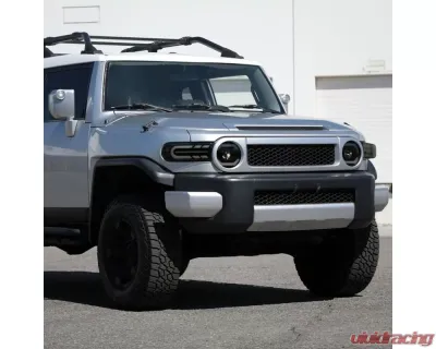 Spec-D Full LED Projector Headlights w/ Sequential LED Turn Signal (Matte Black Housing/Smoked Lens) Toyota FJ Cruiser 2007-2014 - 2LHE-FJ07SM-SQ-RS