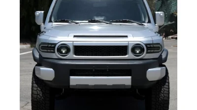 Spec-D Full LED Projector Headlights w/ Sequential LED Turn Signal (Matte Black Housing/Smoked Lens) Toyota FJ Cruiser 2007-2014                                     - 2LHE-FJ07SM-SQ-RS - Image 10