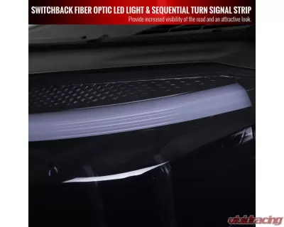 Spec-D Full LED Projector Headlights with Sequential Turn Signal Glossy Black Housing/Light Smoke Lens Mercedes-Benz C-Class W205 2015-2018 - 2LHE-W20515G-SQ-TM