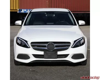 Spec-D Full LED Projector Headlights with Sequential Turn Signal Matte Black Housing/Clear Lens Mercedes-Benz C-Class W205 2015-2018 - 2LHE-W20515JM-SQ-TM