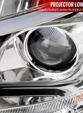 Spec-D LED Sequetial Turn Signal Projector Headlights (Chrome Housing/Clear Lens) Mercedes-Benz W164 ML-Class 2009-2011                                     - 2LHP-BW16409-TM - Image 3