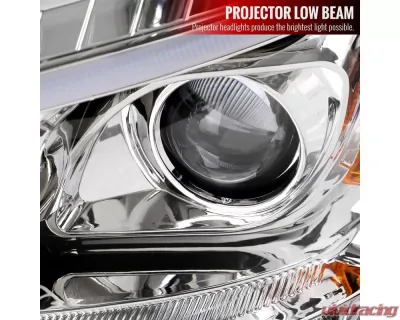 Spec-D LED Sequetial Turn Signal Projector Headlights (Chrome Housing/Clear Lens) Mercedes-Benz W164 ML-Class 2009-2011 - 2LHP-BW16409-TM