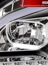 Spec-D LED Sequetial Turn Signal Projector Headlights (Chrome Housing/Clear Lens) Mercedes-Benz W164 ML-Class 2009-2011                                     - 2LHP-BW16409-TM - Image 4