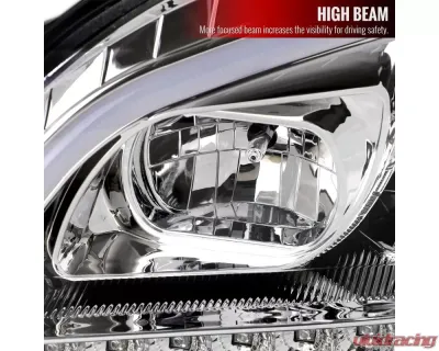 Spec-D LED Sequetial Turn Signal Projector Headlights (Chrome Housing/Clear Lens) Mercedes-Benz W164 ML-Class 2009-2011 - 2LHP-BW16409-TM