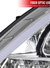 Spec-D LED Sequetial Turn Signal Projector Headlights (Chrome Housing/Clear Lens) Mercedes-Benz W164 ML-Class 2009-2011                                     - 2LHP-BW16409-TM - Image 5